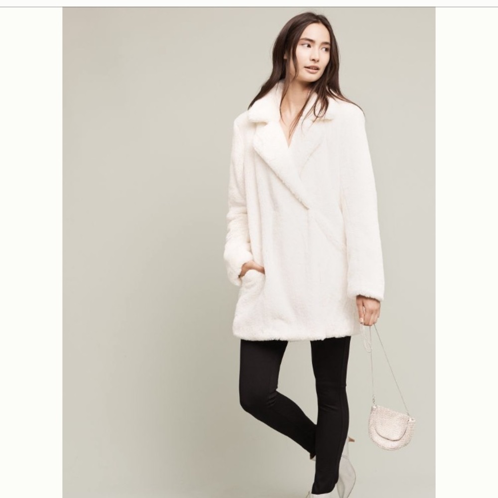 White Broadway Winter Coat